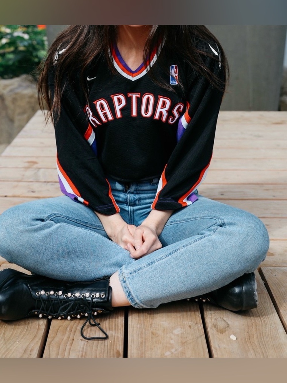 Nike Black Toronto Raptors Women's Jersey Top